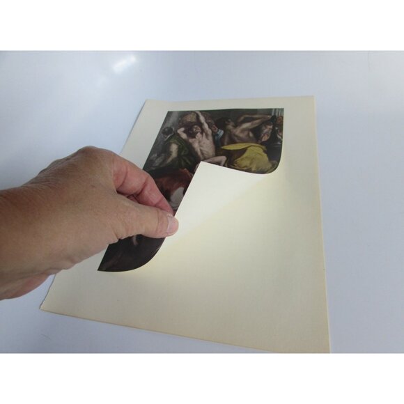 Vintage El Greco Print Cleansing of the Temple 52843 - Picture 3 of 5